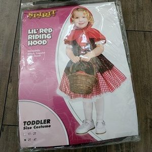 New Toddler Lil' Red Riding Hood Costume